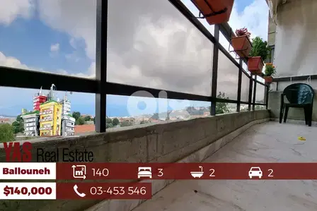 Ballouneh 140m2 | Panoramic View | Upgraded | Excellent Condition |