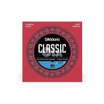 D'Addario Hard Tension Nylon Student Classical Strings EJ27H