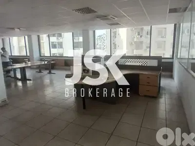 L19329 - 1,000 SQM Open Space Office For Rent in Bouchrieh