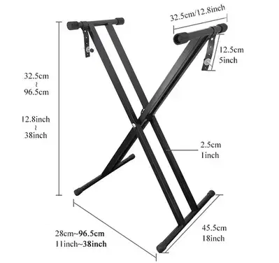 Double X Keyboard Stand