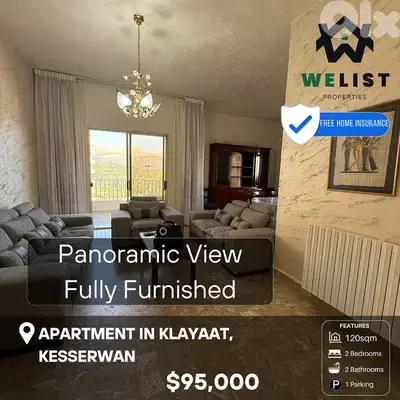 Apartment for sale in Klayaat شقة للبيع في منطقة القليعات