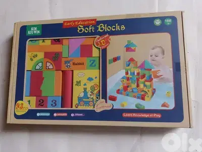 93 pieces soft block  for ages 18 months plus