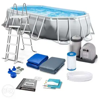 5.03 x 2.74 x 1.22 Intex full package family pool مسبح بركة عائلي
