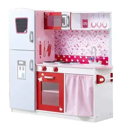 Wooden Kitchen Set With Accessories - طقم مطبخ خشبي مع ملحقاته