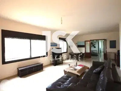 L19378 - 3-Bedroom Apartment with Terrace & Garden For Sale in Bsalim