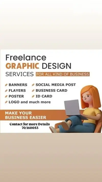 I want to work Freelance Graphic Designer