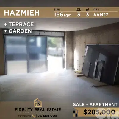 Apartment for sale in Hazmieh AAM27 شقة للبيع في الحازمية