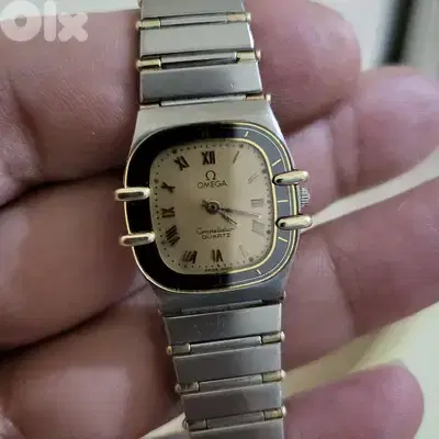 lady's omega constellation gold and steel