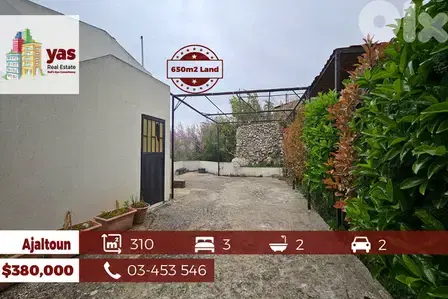 Ajaltoun 310m2 | 650m2 Land | Two Floors | Open View | TO Ajaltoun 310m2 | 650m2 Land | Two Floors | Open View | TO