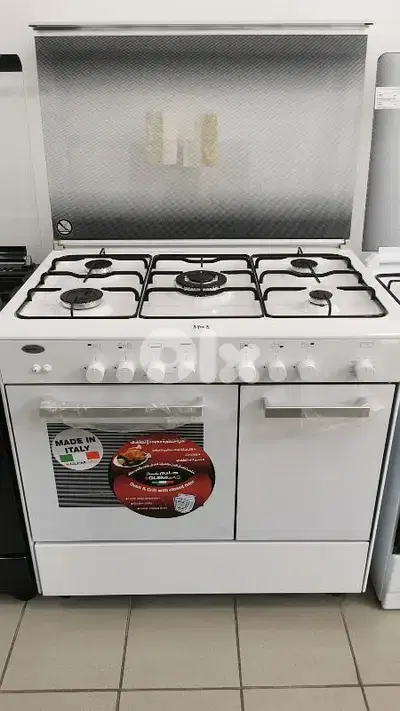 Gas Oven Glem Gas 90cm White فرن غليم غار إيطالي الأصلي