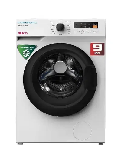 Washer Campomatic 9kg White غسالة كامبوماتيك إنفرتر