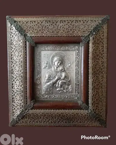 Antique and rare Orthodox philigree Icon Antique and rare Orthodox philigree Icon