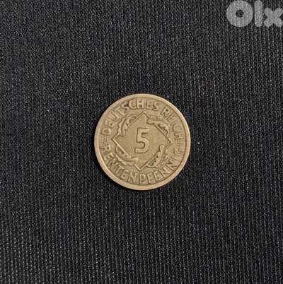 5 Rentenpfennig 1924 Coin, Deutsches Reich