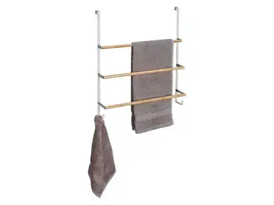 wenko bamboo towel holder