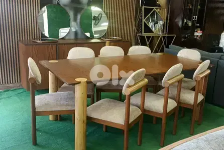 غرفة سفرة سنديان. full dining room mobilia