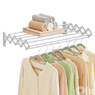 wall mounted cloth drying rack منشر غسيل بينضب من الحيط