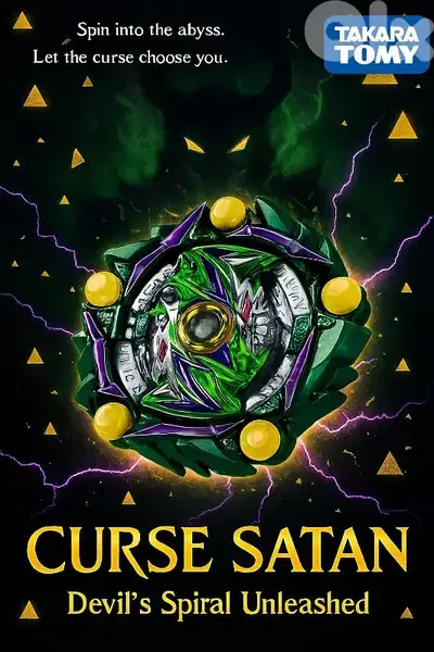 Original Takara Tomy Curse Satan Beyblade Burst