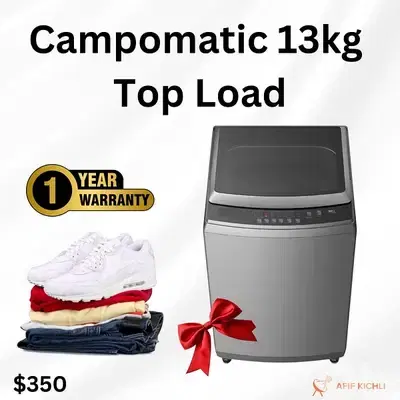Campomatic Samsung 13-15-16kg Top Load غسالة كفالة شركة