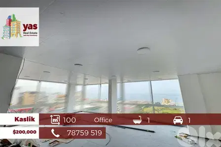 Kaslik 100m2 | Office | Fully Renovated | Prime Location | View | PA |
