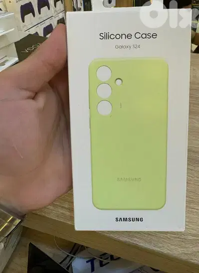 Silicone Case Galaxy S24 lime