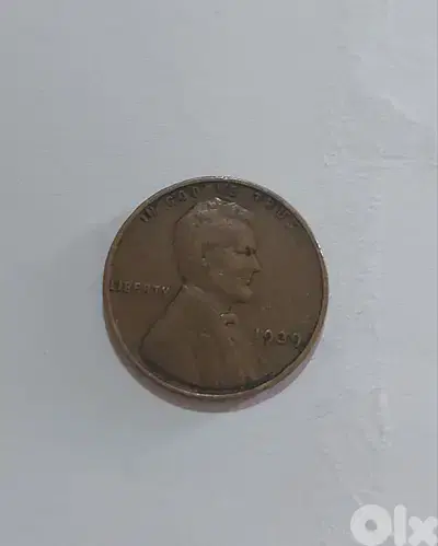 USA  Lincolin Wheat cent coin year 1939