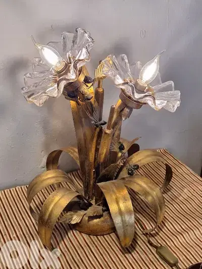 italian flowershaped murano lamp