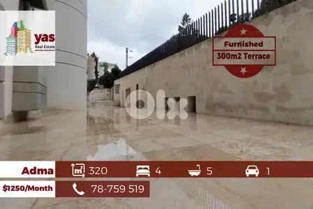 Adma 320m2 | 300m2 Terrace/Garden |Rent | Furnished | View | IV |