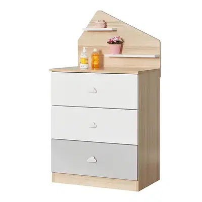 Wooden Baby Dresser - خزانة أطفال خشبية