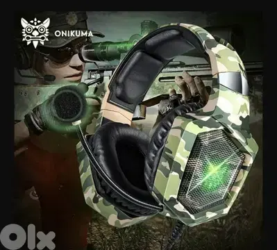 Onikuma K8 Gaming Headset Mic & Noise Cancelling _4$ delivery