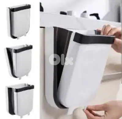 foldable hanging trash basket