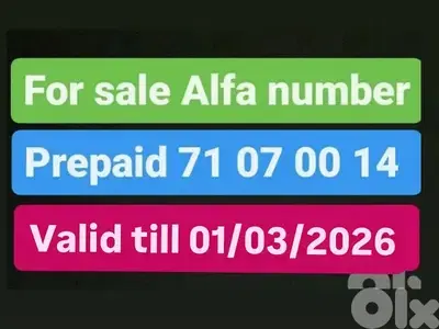 alfa number for sale