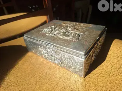 vintage box silver plated hand made
