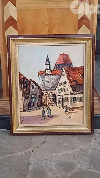 لوحة رسم زيتي اوروبية