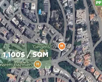 1,040 sqm plot of land located in Hazmieh, New Mar Takla REF#PF128811