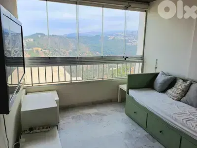 Fully Furnished Apartment in Dik El Mehdi, Metn with Mountain View