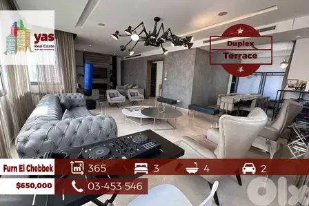Furn El Chebbek 365m2 | Duplex | Terrace | Mint Condition | OH