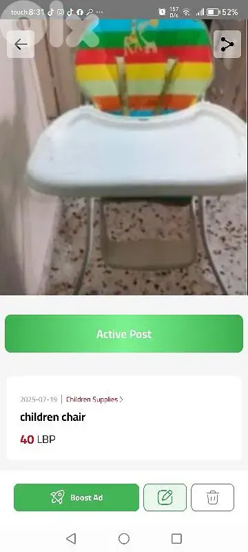 eating chair