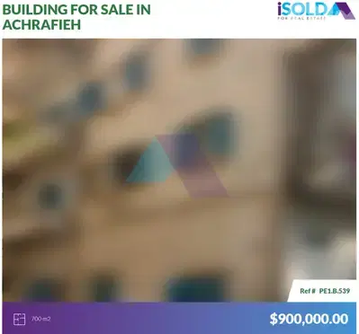700m2 Great investment opportunity 4sale in Achrafieh-مبنى في الأشرفية 700m2 Great investment opportunity 4sale in Achrafieh-مبنى في الأشرفية