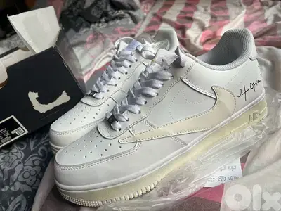 NEW Nike Shoes Air Force Beige and white lastpiece size 43 copy AAAA +