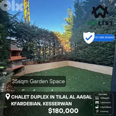 Chalet Duplex for sale in Tilal al Aasal شاليه للبيع في تلال العسل