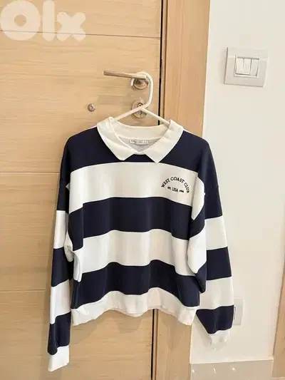 stradivarius striped sweater size m, new never worn