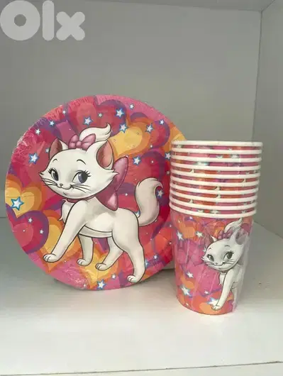 cat Marie birthday theme