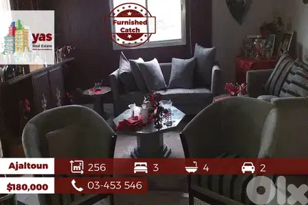Ajaltoun 256m2 | well Maintained | Furnished | Mountain View |Catch|DA Ajaltoun 256m2 | well Maintained | Furnished | Mountain View |Catch|DA