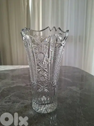 crystal vase 18 cm