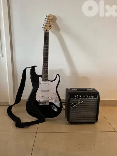 full squier fender stratocaster eletric guitar