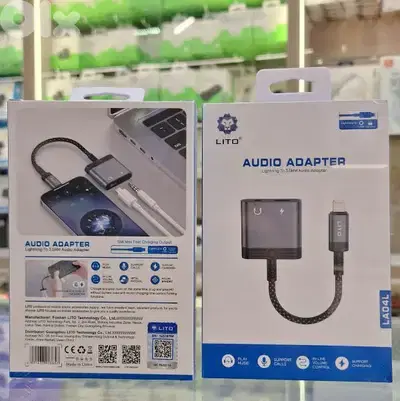 LITO AUDIO ADAPTER LIGHTNING TO 3.5MM AUDIO ADAPTER LA04L