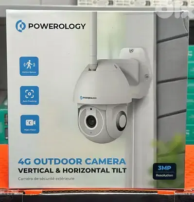 Powerology 4g outdoor camera vertical & horizontal