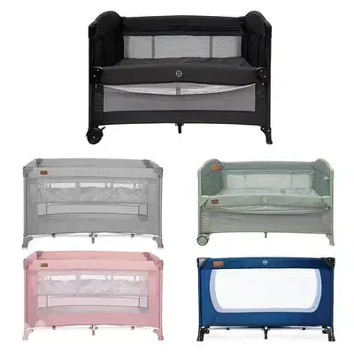 3 In 1 Baby Play Pen & Bed With Canopy - سرير وسياج لعب للأطفال ٣ في ١