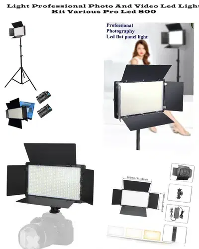 Pro Led 800 Professional Photo and video Led Light Kit With Stand