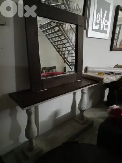 Teak wood entrance table